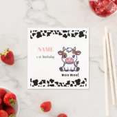 Kuh-Motto Erste Geburtstagfeier Serviette (Beispiel)