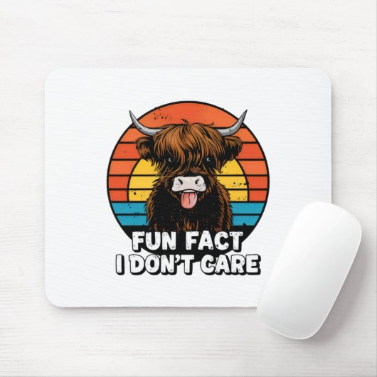 Kuh. Mousepad (Mit Mouse)