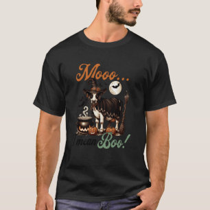 Kuh Muh Ich meine Boo Lustiges Halloween Bauernhof T-Shirt
