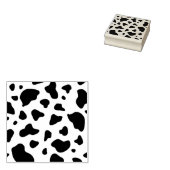 Kuh Muster Print Wood Art Briefmarke Gummistempel (Stempel)
