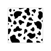 Kuh Muster Print Wood Art Briefmarke Gummistempel (Prägung)