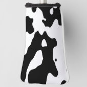 Kuh-Muster Schwarzweiss Golf Headcover (Rotieren 90)