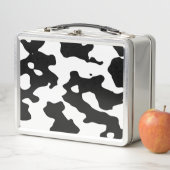 Kuh-Muster Schwarzweiss Metall Lunch Box (Beispiel)
