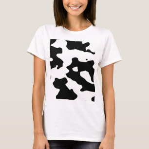 Kuh-Muster Schwarzweiss T-Shirt