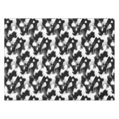 Kuh-Muster Schwarzweiss Tischdecke (Vorderseite (Horizontal))