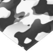 Kuh-Muster Schwarzweiss Tischdecke (Schrägansicht)