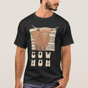 Kuh-Mutter Bauer schottische Highland-Rinder Cowg T-Shirt
