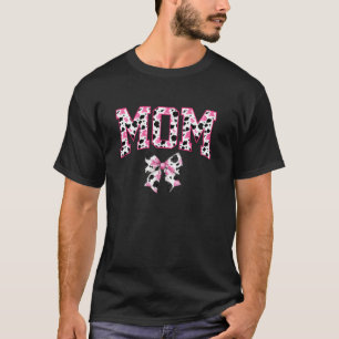 Kuh-Mutter-Druck Coquette-Schleife Muttertag Weste T-Shirt