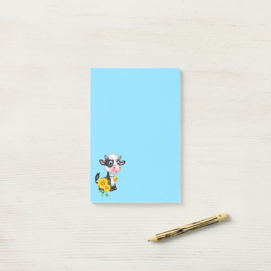 Kuh nach der Notiz (Auf Schreibtisch)