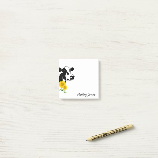 Kuh nach der Notiz (Auf Schreibtisch)