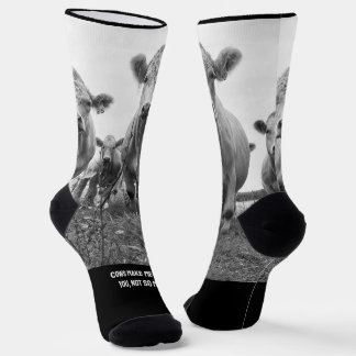 Kuh Nachhaltige Premium-Crew-Socken Socken
