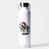 Kuh Niedlich Funny Weihnachten Trinkflasche (Vorne)