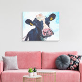 Kuh Nr. 01.0254 Irish Friesian Cow Leinwanddruck (Insitu (Wohnzimmer))