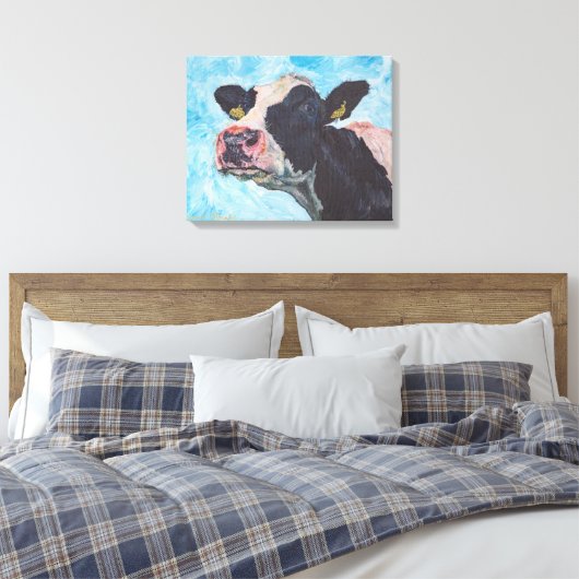 Kuh Nr. 03.0556 Irish Fresian Cow Leinwanddruck (Insitu (Schlafzimmer))