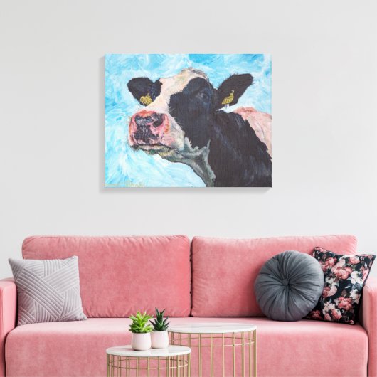 Kuh Nr. 03.0556 Irish Fresian Cow Leinwanddruck (Insitu (Wohnzimmer))