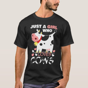 Kuh Nur Ein Mädchen Das Kühe Liebt Bauer Metzger M T-Shirt