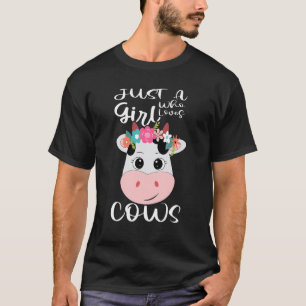 Kuh Nur Ein Mädchen Das Kühe Liebt Bauer Metzger M T-Shirt