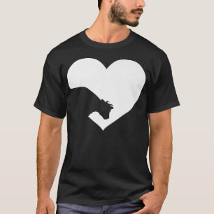 Kuh nur ein Mädchen, das Lieben Kühe Bauer Herz Vi T-Shirt