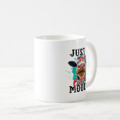 Kuh nur ein wenig Moody lustige Kuh Kuh Lover Men Kaffeetasse (VorderseiteRechts)