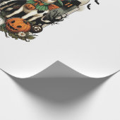 Kuh oder Boo Halloween-Kuh Geschenkpapier (Ecke)