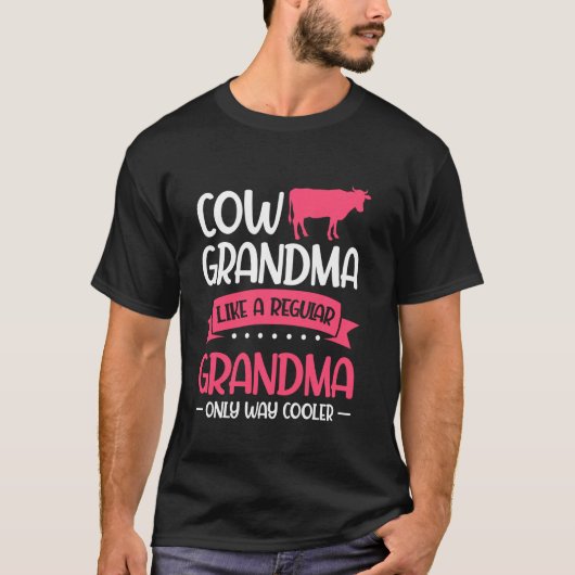 Kuh Oma nur viel Cooler Kuh Oma T-Shirt (Vorderseite)