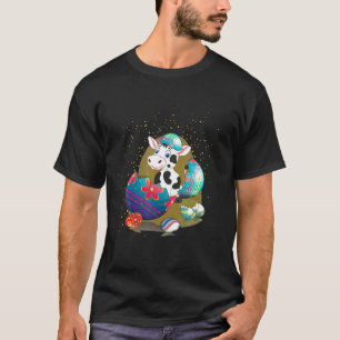 Kuh Ostereier Happy Oster Bunny T-Shirt