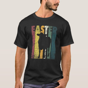 Kuh Ostern Bauernhof Landwirt Tier Vintage Retro M T-Shirt