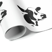 Kuh-Packpapier Geschenkpapier (Rolleneckpunkt)