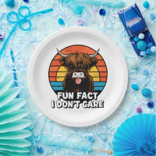 Kuh. Pappteller (Party)