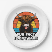 Kuh. Pappteller (Vorderseite)