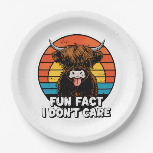 Kuh. Pappteller (Vorderseite)