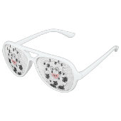 Kuh-Party-Brille Sonnenbrille (Schrägansicht)