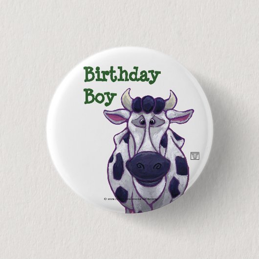Kuh Party Center Button (Vorderseite)