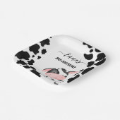 Kuh-Party-Geschirr Kuhmuster personalisiert Pappteller (Gewinkelt)