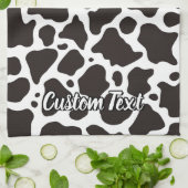 Kuh Pattern Handtuch (Gefaltet)