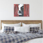 Kuh Peakaboo Leinwanddruck (Insitu (Schlafzimmer))