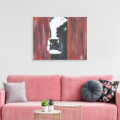 Kuh Peakaboo Leinwanddruck (Insitu (Wohnzimmer))