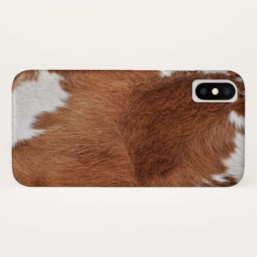 Kuh-Pelz-Druck Case-Mate iPhone Hülle (Rückseite (Horizontal))