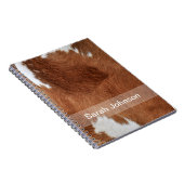 Kuh-Pelz-Notizbuch Notizblock (Rechte Seite)
