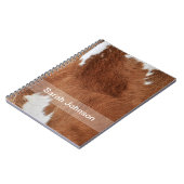 Kuh-Pelz-Notizbuch Notizblock (Linke Seite)