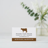 Kuh - persönliche Visitenkarte (Stehend Vorderseite)