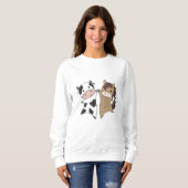 Kuh Pferdezucht Sweet Animals Bauer Bauer Sweatshirt (Vorne ganz)