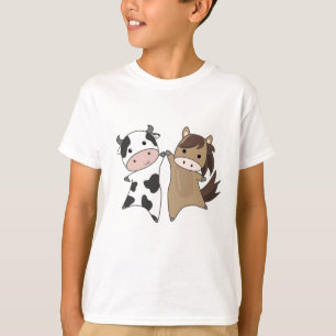 Kuh Pferdezucht Sweet Animals Bauer Bauer T-Shirt
