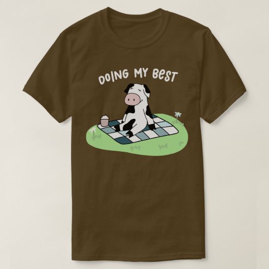 Kuh Picknick T-Shirt (Design vorne)