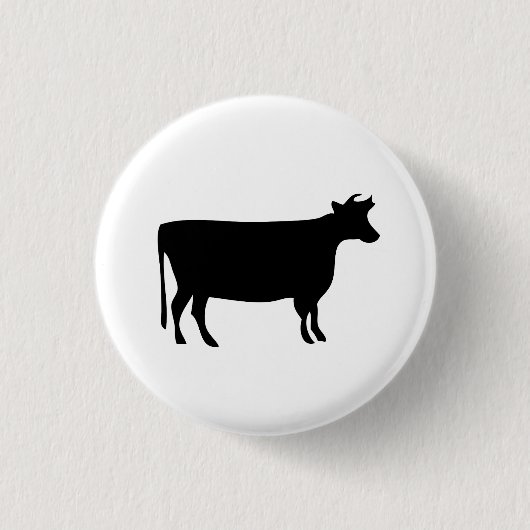 'Kuh' Piktogramm-Schaltfläche Button (Vorderseite)