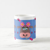 Kuh Pink Hearts Jewelier Tasse (Mittel)