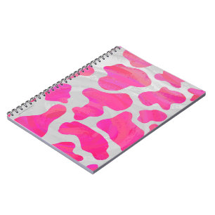 Kuh-Pink-und weißerdruck Notizblock