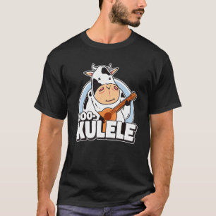 Kuh Playing Ukelele Bauer Mookulele Uke Ukelele P T-Shirt