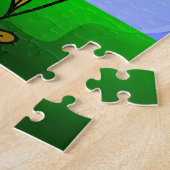 Kuh-Porträt als Doodle Puzzle (Seite)