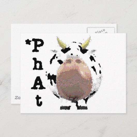 Kuh Postkarte (Vorne/Hinten)